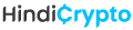 hindicrypto blue theme logo design