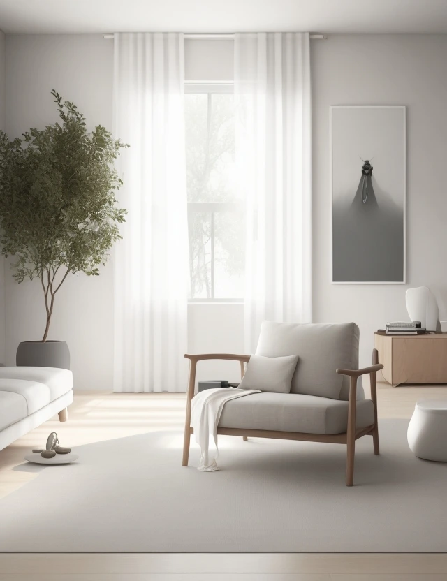 minimalist interior design ai generated with leonardo ai