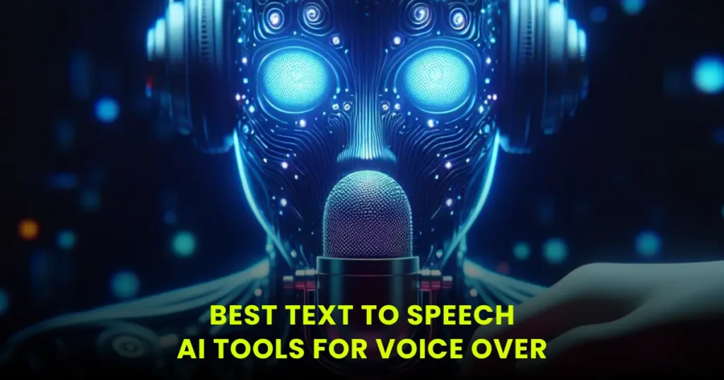 Best Text To Speech Ai Tools For Voice Over - sartificial intelligence, voice over, dubbing, cinematic, realistic, high resolution. hassel blade. 8k, zoomed out, neon light effect,